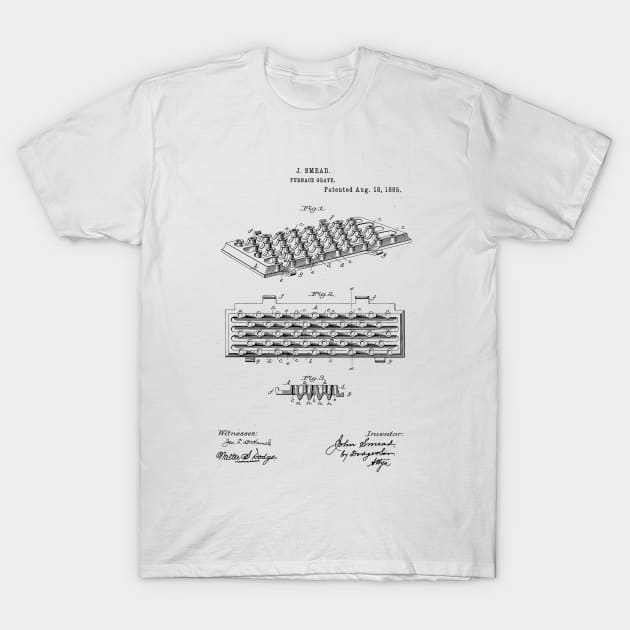 Furnace Grate Vintage Retro Patent Hand Drawing T-Shirt by TheYoungDesigns